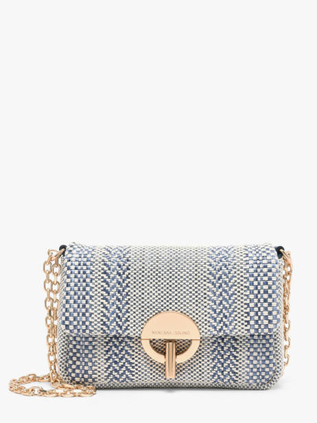 Sac Bandoulière Moon En Cuir Tressé Vanessa bruno Bleu moon 7V40326