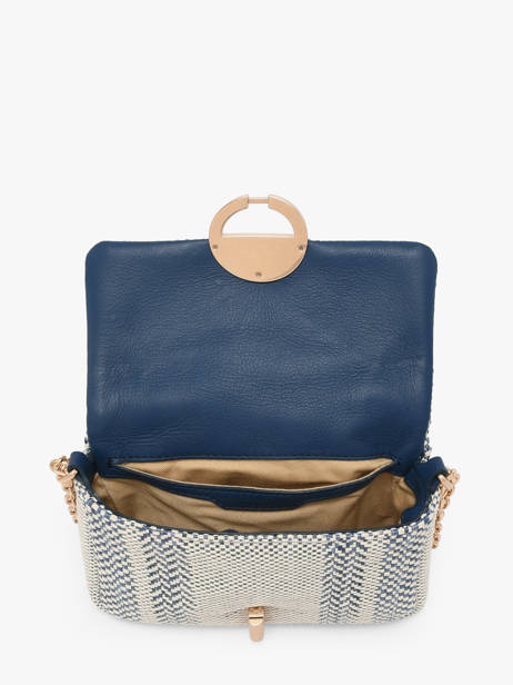 Sac Bandoulière Moon En Cuir Tressé Vanessa bruno Bleu moon 7V40326 vue secondaire 3