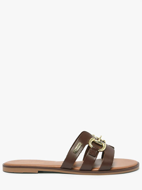 Mules Hamia En Cuir Les tropeziennes Marron accessoires HAMIA