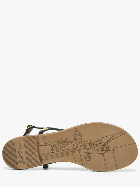 Nu-pieds En Cuir Les tropeziennes Noir accessoires HATOME vue secondaire 4