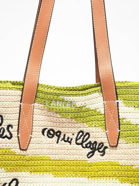 Sac Cabas Lancel Plage Crochet Lancel Vert summer capsule A14005 vue secondaire 2
