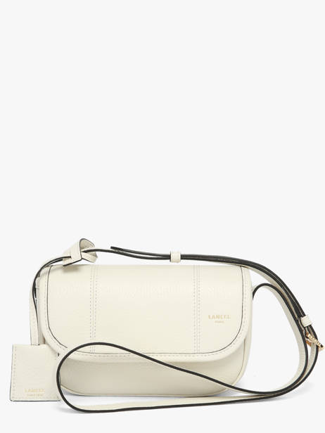 Small Leather Victoire Crossbody Bag Lancel White victoire A13991