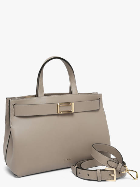 Sac Porté Main M Angèle Cuir Lancel Gris angele A14017 vue secondaire 2
