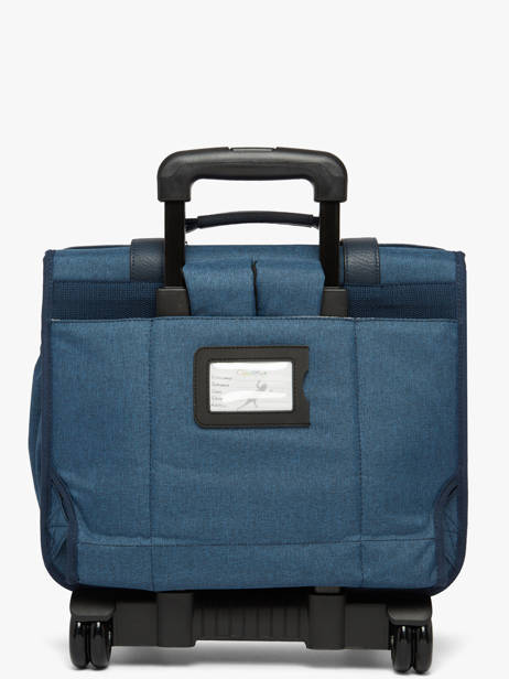 Cartable à Roulettes 2 Compartiments Vintage Color Cameleon Bleu vintage color CR38 vue secondaire 4
