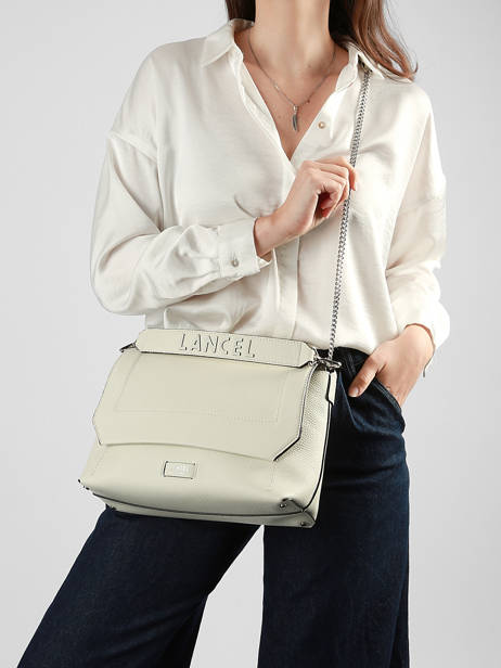 Sac Bandoulière L Ninon Soft Cuir Lancel Blanc ninon A13783 vue secondaire 1