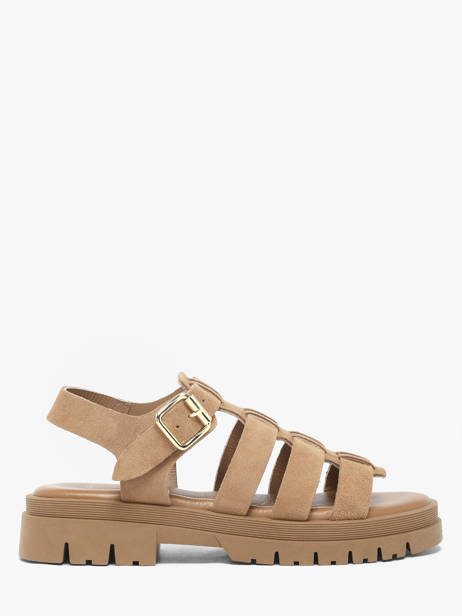 Sandales En Cuir Semerdjian Beige accessoires DELIA