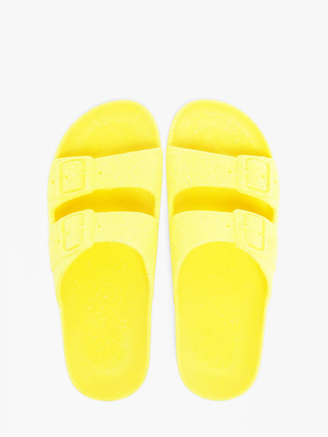 Claquettes Cacatoes Jaune accessoires 1020 vue secondaire 3