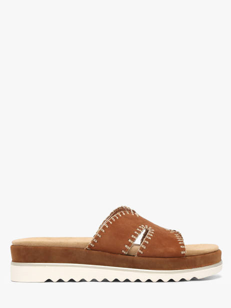 Mules En Cuir Remonte Marron accessoires 22