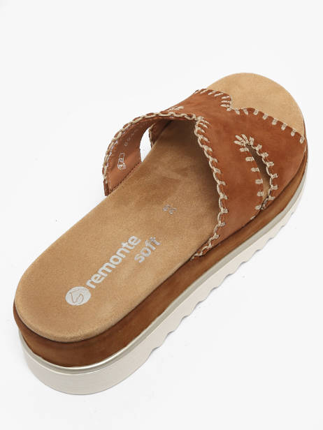 Mules En Cuir Remonte Marron accessoires 22 vue secondaire 2