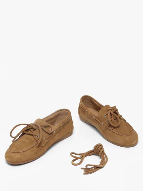 Chaussures Bateau En Cuir Pavement Beige accessoires 24128174 vue secondaire 2
