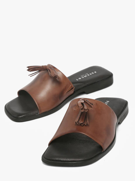 Mules En Cuir Pavement Marron accessoires 25216 vue secondaire 1