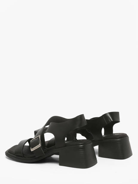 Sandales à Talon En Cuir Pavement Noir accessoires 25273 vue secondaire 2