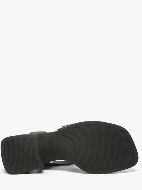 Sandales à Talon En Cuir Pavement Noir accessoires 25273 vue secondaire 4