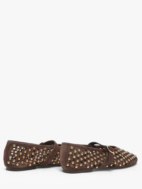 Ballerines Avec Brides En Cuir Inuovo Marron accessoires NK003KDR vue secondaire 2