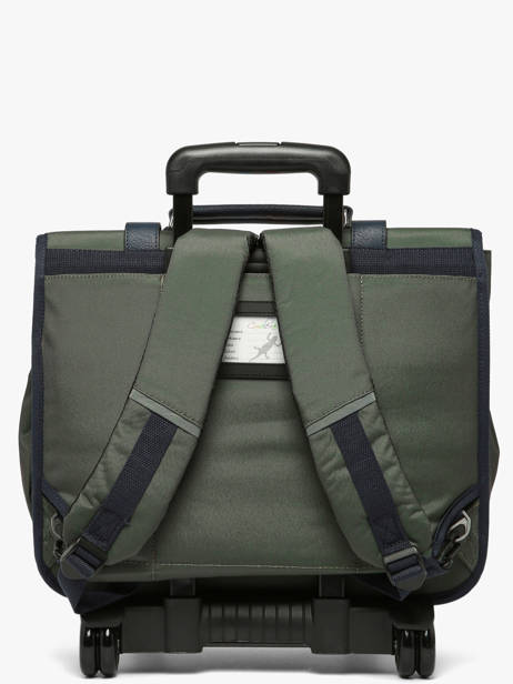 Cartable à Roulettes 3 Compartiments Vintage Urban Cameleon Vert vintage urban CR41 vue secondaire 3