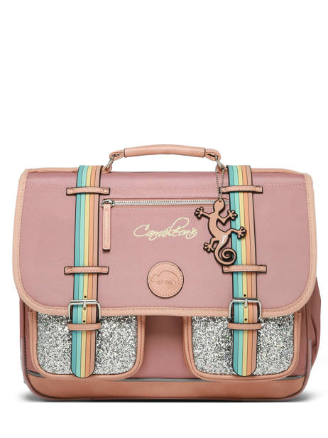 Cartable Enfant 2 Compartiments Vintage Fantasy Cameleon Rose vintage fantasy CA38 vue secondaire 5