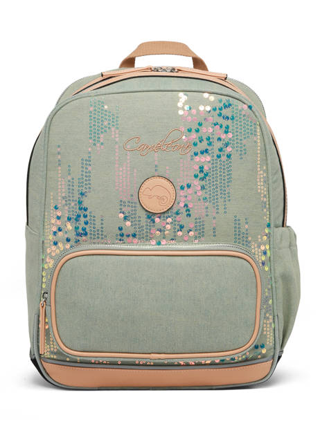 Sac à Dos 2 Compartiment Cameleon Vert vintage fantasy SO40 vue secondaire 7