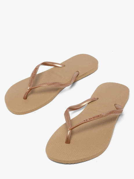 Tongs Slim Havaianas Beige accessoires 4000030F vue secondaire 2