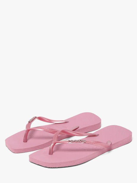 Tongs Sl Sq Lg Met Havaianas Rose accessoires 4148257F vue secondaire 2