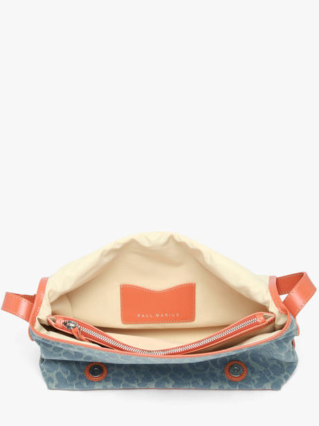 Sac Bandoulière Denim Leo Paul marius Bleu denim leo LOULODEL vue secondaire 2