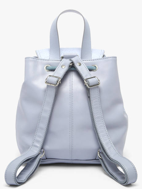 Sac à Dos Lavande Cuir Paul marius Bleu lavande BAROULAV vue secondaire 3