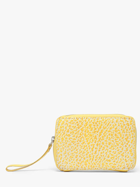 Portefeuille Cuir Paul marius Jaune citronade ALICECIT