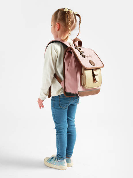 Sac à Dos 1 Compartiment Cameleon Rose vintage fantasy SD30 vue secondaire 1