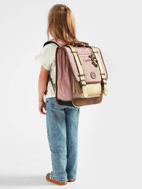 Sac à Dos 2 Compartiments Cameleon Rose vintage fantasy SD39 vue secondaire 1