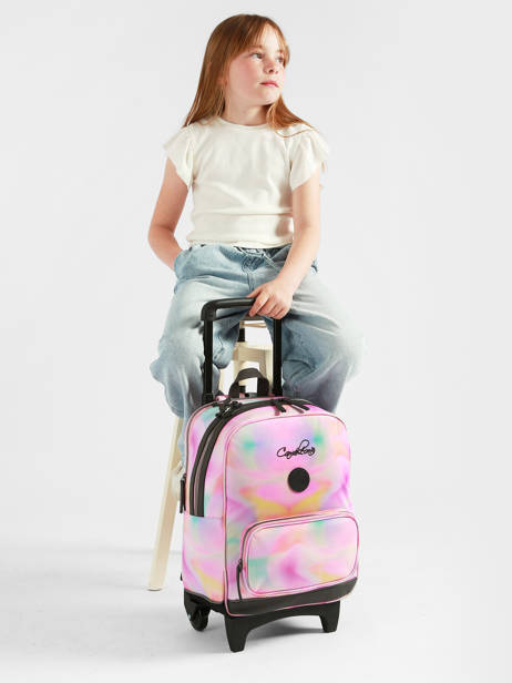 Sac A Dos à Roulettes 2 Compartiments Vintage Fantasy Cameleon Rose vintage fantasy SR40 vue secondaire 1
