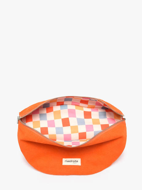 Recycled Coton Custine Belt Bag Rivedroite Orange timeless CUSTITIM other view 3
