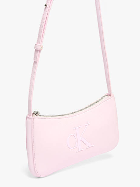 Shoulder Bag Bold Monogram Calvin klein jeans Pink bold monogram 4F1125G other view 2