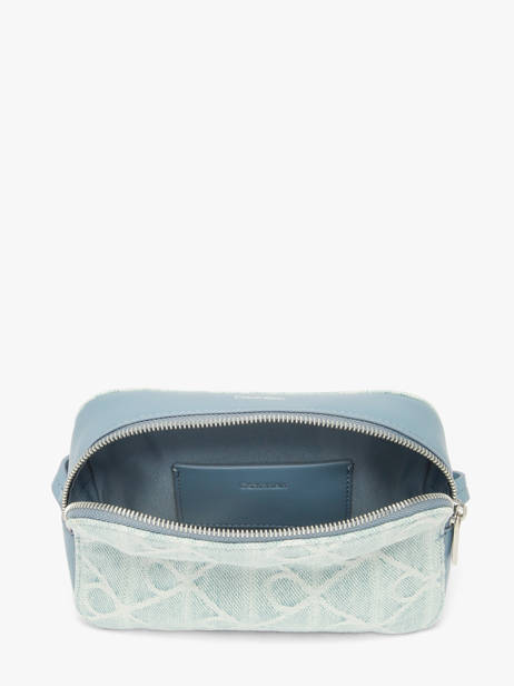 Sac Bandoulière Emblem Denim Coton Calvin klein jeans Bleu emblem denim 4F3430G vue secondaire 3