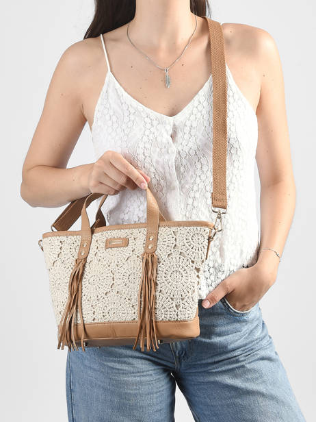 Satchel Antibes Cotton Les tropeziennes Beige antibes TZ01 other view 1