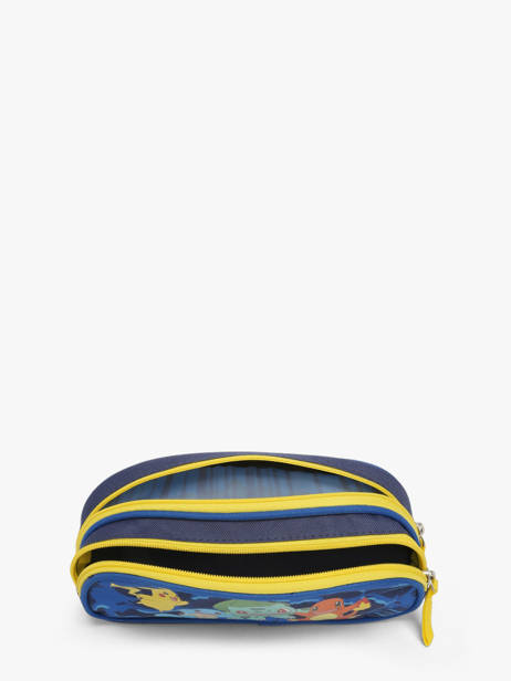 Trousse 2 Compartiments Pokemon Bleu pokemon & friends 26KK207D vue secondaire 1