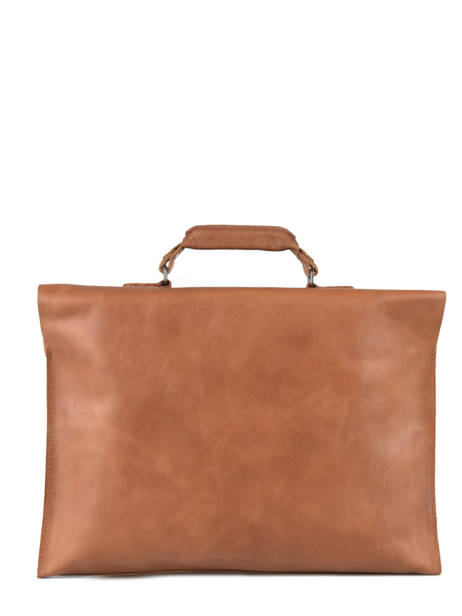 Serviette Paul marius Marron vintage LUNDI vue secondaire 3