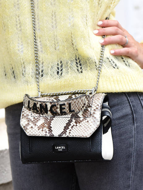 Top Handle S Ninon Python Lancel Black ninon A09369 other view 2