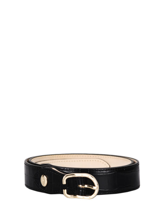 Longchamp Longchamp 1980 croco Belts Black