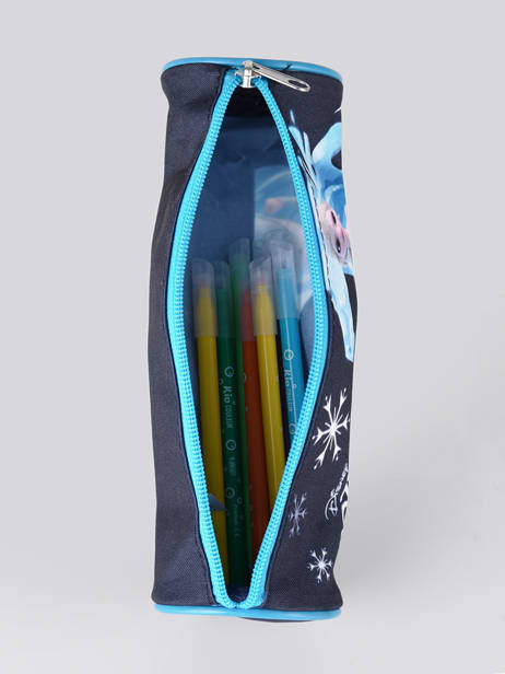 Pencil Case 1 Compartment Frozen Blue flocon 1GLAC other view 1