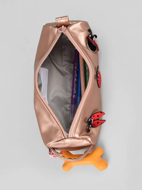 1 Compartment Pouch Stones and bones Pink girls G other view 1