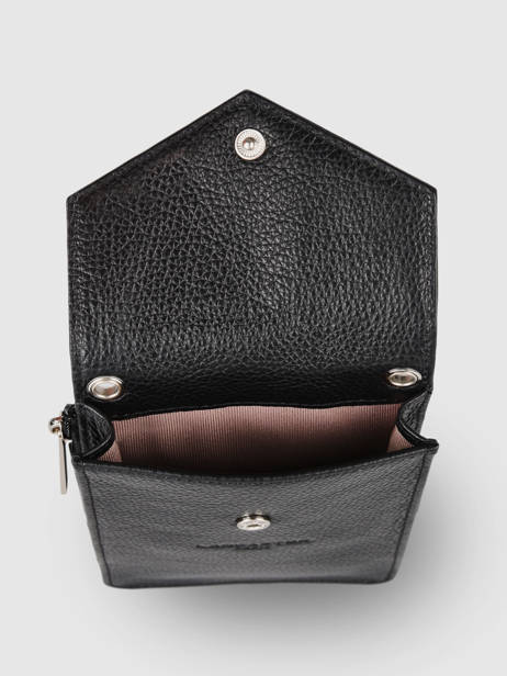 Leather Foulonné Pia Phone Bag Lancaster Black foulonne pm 27 other view 2