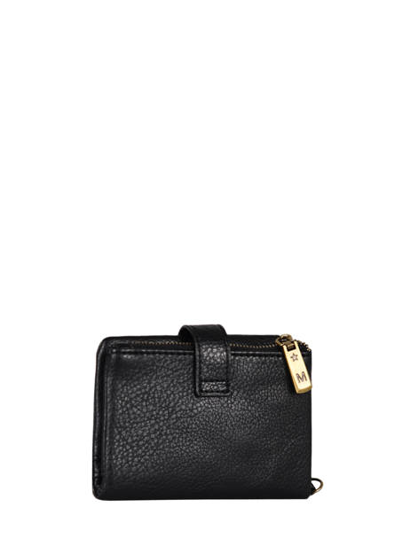Coin Purse With Card Holder Soft Miniprix Black soft 376 other view 2