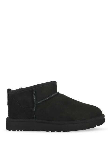 Boots Classic Ultra Mini In Leather Ugg Black women 1116109