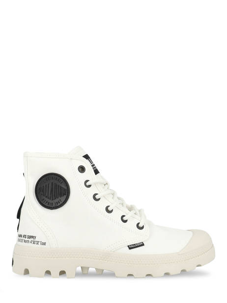 Boots Pampa Hi Htg Palladium Blanc unisex 77356116 vue secondaire 1