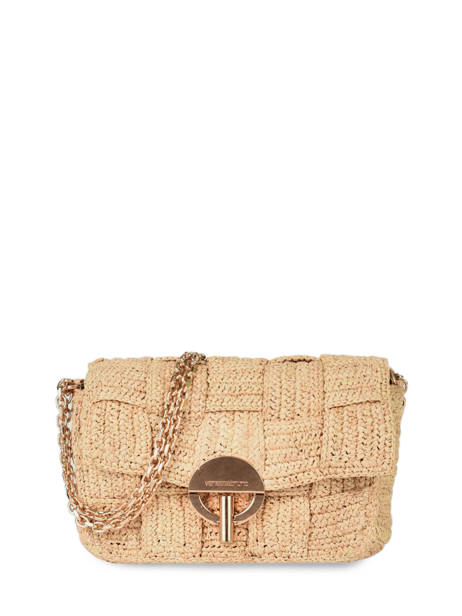 Raffia Moon Damier Crossbody Bag Vanessa bruno Beige moon raphia 68V40533