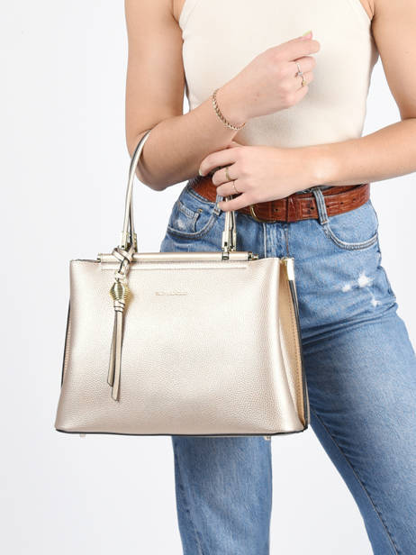 Medium Azalie Satchel Ted lapidus Gold azalie TLHF9584 other view 1