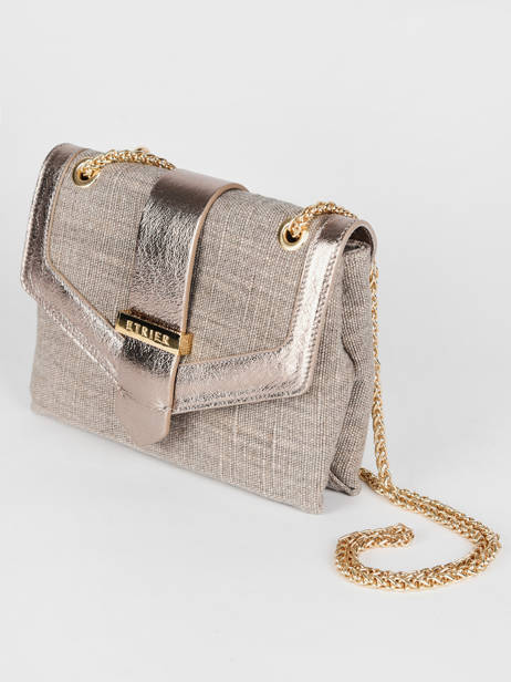 Small Linnen Jana Crossbody Bag Etrier Beige jana lin EJLI002S other view 2