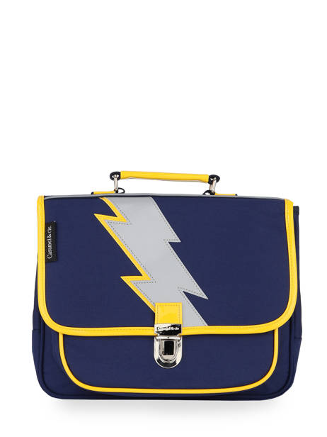 1 Compartment Satchel Caramel et cie Blue fier GA