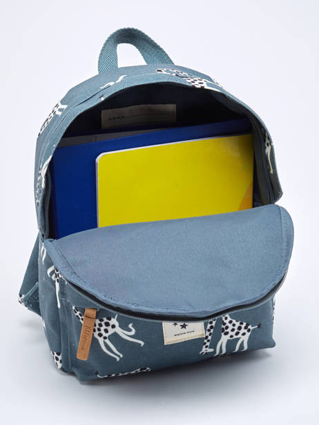 Mini Backpack Kidzroom Blue paris stories 2447 other view 7