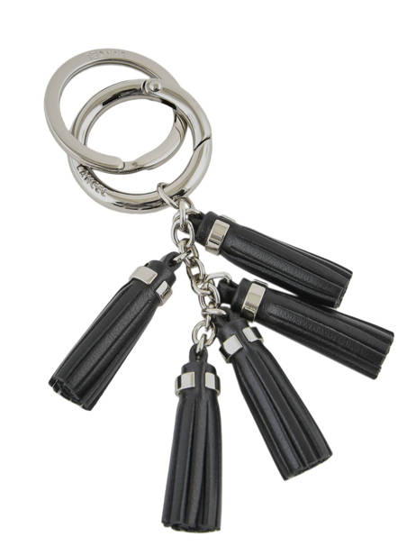 Bijou De Sac Pompon Cuir Lancel Noir charms A07304