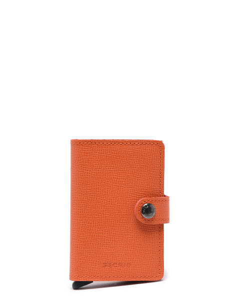 Card Holder Leather Secrid Orange crisple MC